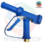 Brass Extension Tube Nozzle Industrial Blue Water Gun With Safety Loop Hot Water