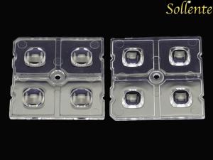 China 4W High Power LED Optics Lenses / 90 degree PMMA Led lenses For Led Light factory