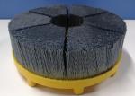 Deburring Tufted Nylon Abrasive Disc Brush 150MM Outer Diameter X 25.4MM Inner