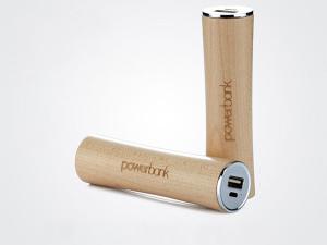 China High Quality 2600mAh 18650 Battery Wood Made Portable Mobile Power Bank factory