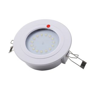 3W Round LED Emergency Downlight With 3 Years Warranty Battery Rechargeable