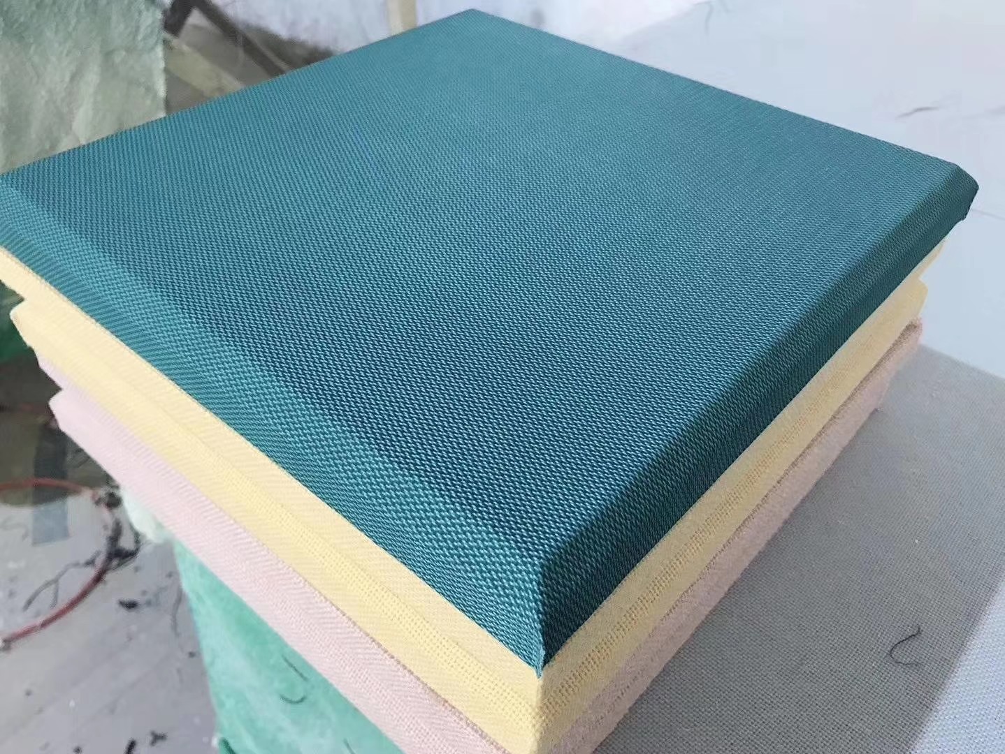Cinema KTV Fabric Acoustic Panel Anti Collision Decorative Sound Absorbing Wall Panels
