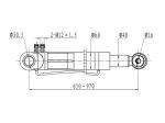 Cabin Tilt SCANIA 1549738 575205 Multi Stage Hydraulic Cylinder