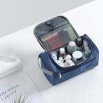 Mens Waterproof Oxford Hanging Travel Toiletry Bag With Hooks