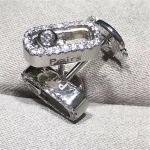 Luxury jewelry Mk With diamond stud earrings 18k white gold yellow gold rose