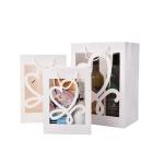 Custom Creative Colorful Paper handle Gift Bag Packaging With Transparent Window