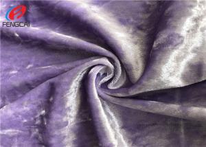 China Diamond Brushed Shiny Ice Velvet Polyester Spandex Velvet Fabric For Sofa factory