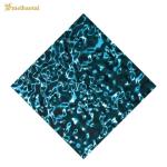 0.8MM Blue Green Mirror Water Ripple Stainles Steel Sheet 1219x2438mm