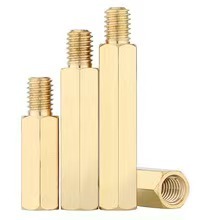 Brass Hex Standoff Spacer CNC Turning Components Single Head ODM