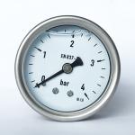2.5" 4 bar Back Connection Manometer G 1/8" 1/4" Oil Filled All Stainless Steel