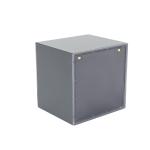 Cube Outdoor Solar Powered Garden Lights Matte Black Wall Light 2700K Rechargeab