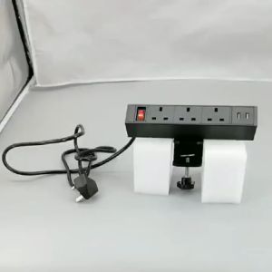 China Rectangle power data center media conference table top socket with clip factory