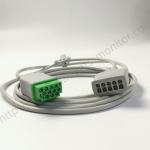 GE Healthcare ECG Trunk Cable 2017003-001 3/5 Lead Standard AHA 3.6M 12ft for