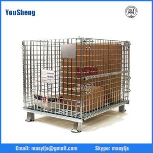 China Industry folding warehouse galvanized wire mesh cage factory