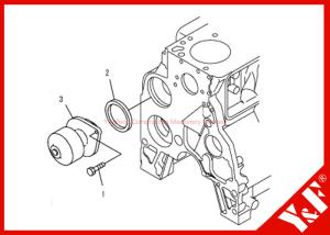 China 6D102 Engine Komatsu Excavator Parts PC200-7 6735-61-1502 Water Pump Assembly factory