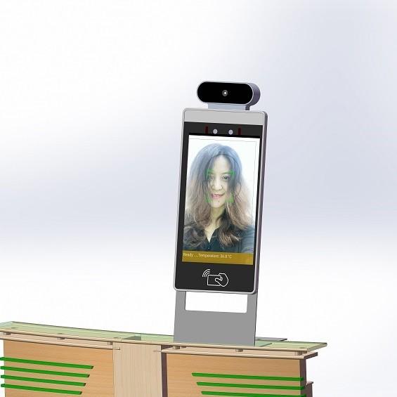 8 Inch Android POE Tablet With Facial Recognition And Body Temperature For Door