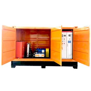 China 2800bar Electric Hydro Jetting Machine Marine Rust Paint Removal Machine factory