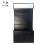 Factory Custom Size white Color logo round gondola supermarket shelves