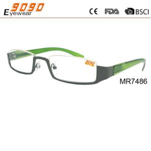 China Newest Style 2017 Fashionable reading glasses with stainless steel,suitable for women and men factory
