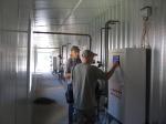 Windproof Solar Wood Kiln Hot Water Heating Medium With Lift Sliding Door