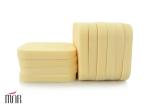 Square Sponge Makeup Powder Puff Cosmetics Products , Yellow / White And Pink