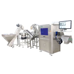 China Full Automatic AI Vision Inspection Machine for Caps with Comprehensive Defect Detection and Self-Developed Software factory