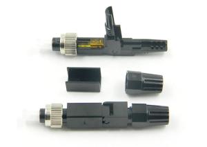 China Black FC UPC Fiber Connector , High Durability Fiber Fast Connector factory