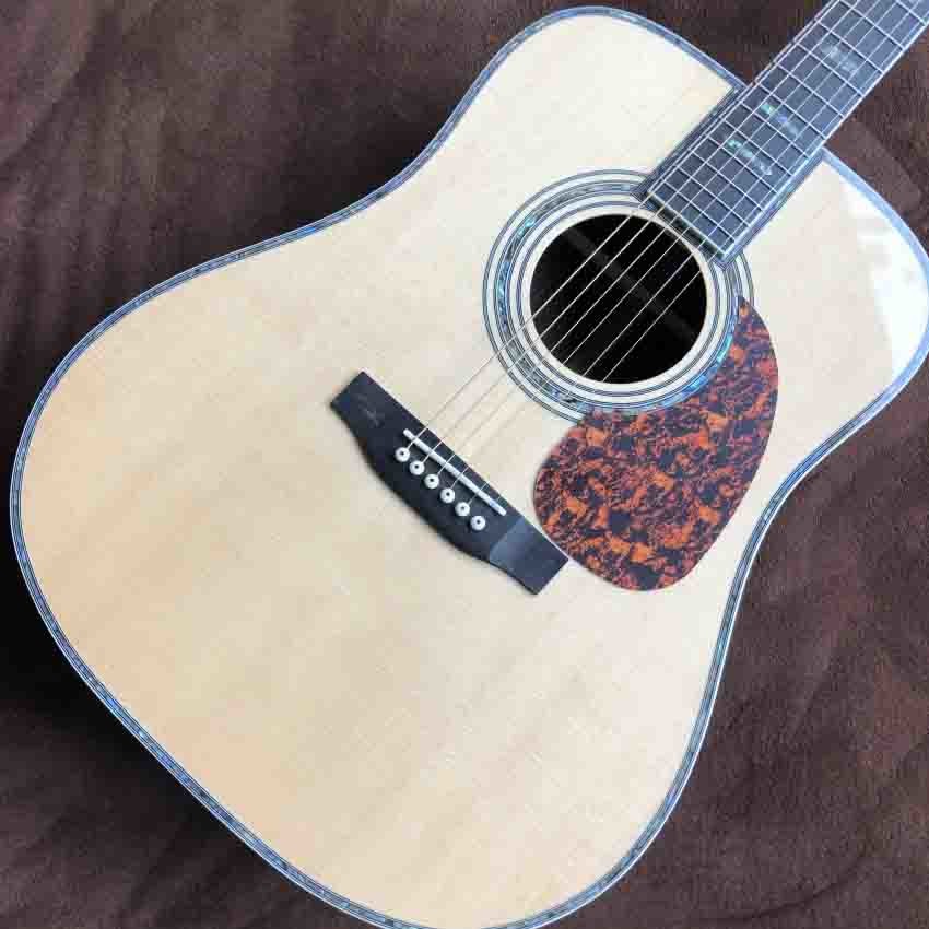Custom AAA Solid Spruce Top Ebony Fretboard 41" Acoustic Guitar