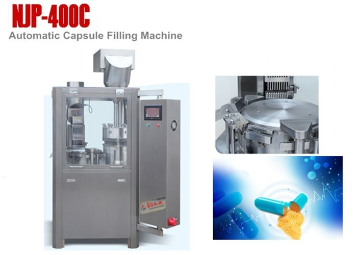 Auto Powder Pellets Hard Capsules Filling Machine Fully Enclosed Type