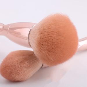 China Durable Bristles Synthetic Makeup Brush PU New Material / ABS Plastic Handle Material factory