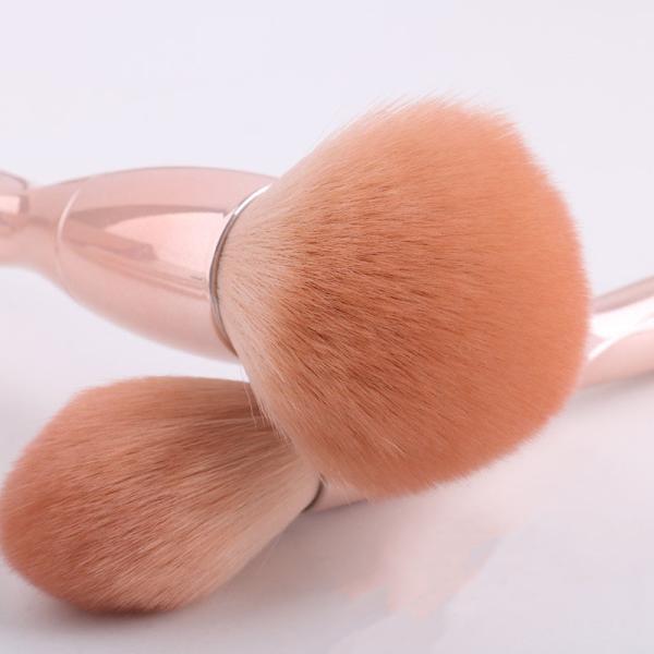Durable Bristles Synthetic Makeup Brush PU New Material / ABS Plastic Handle