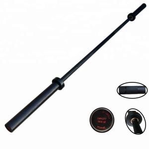 China Gymnasium Black Weight Lifting Bar For Men And Women 28mm Handle Grip factory