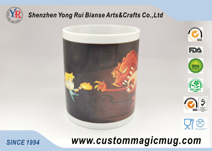 Ceramic Eco Friendly Mugs Magic Photo Color Changing Fashionable