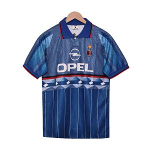 China Replica AC Milan Retro Jersey 1995-1996 Season Away Model Moisture Wicking factory