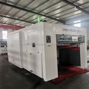 China Flatbed Die Press Cardboard Packaging Die Cutting Creasing Small Carton Box Making Machine factory