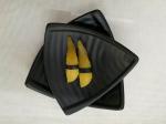 Imitation Porcelain Dinnerware Sets Black Color Triangle-Shape Length 20cm