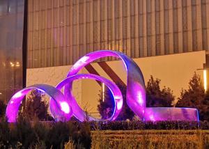 China Large City Landmark Stainless Steel Outdoor Lights Sculpture factory