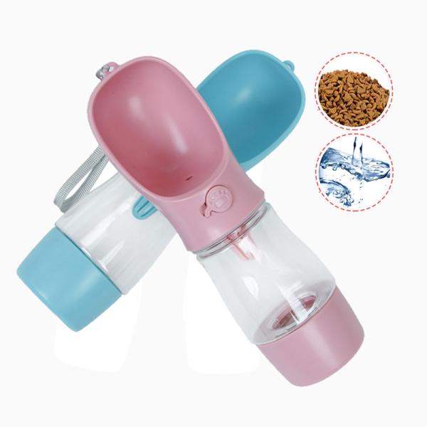 Travel Pet Water Bottle Drop Shipping 258ml Pet Dog Water Bottle Food Storage