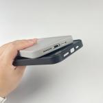 Back Cover 1mm Depth Groove Phone Case Metal Frame Key Inlay Leather Wood Velvet