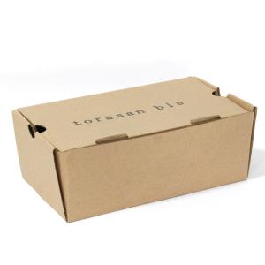 China Brown Rectangular Shoe Recycled Corrugated Packaging Box factory