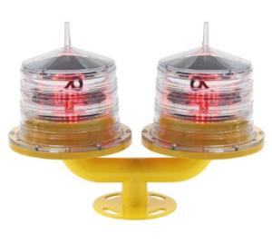 China 5km Dual 8V 4W Solar Powered Tower Aviation Lights factory