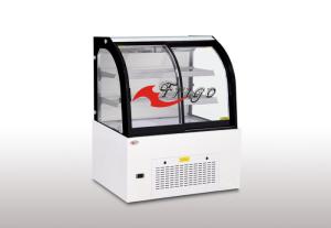 China Unique Refrigerated Showcase - Front Sliding Door - 2 to 6 Degree - LED light - 2 Adjustable Shelves factory