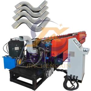 China Metal Downspout Roll Forming Machine , Square And Round Downspout Machine factory