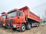 SHACMAN F3000 Dump Truck 8x4 375Hp EuroV Red WEICHAI Diesel Engine Tipper