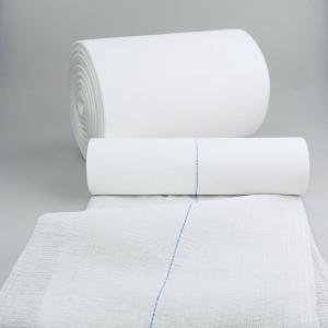 China Absorbent Zigzag Medical Gauze Roll Raw Material Bleached Comber factory