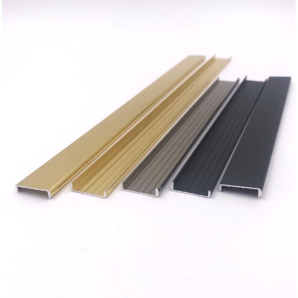 China 16.3mm U Shape 6063 T5 Aluminium Trim Profiles Decorative Tile Edging factory