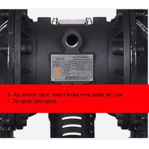 Sulfuric Acid Sewage Pneumatic Metering Pump With 6.4mm Particle