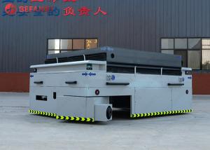 China Large Capacity Battery Lift Trackless Transfer Carts / trolley factory
