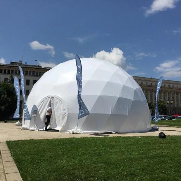 New Design outdoor luxury camping PVC living room glamping dome resort tent