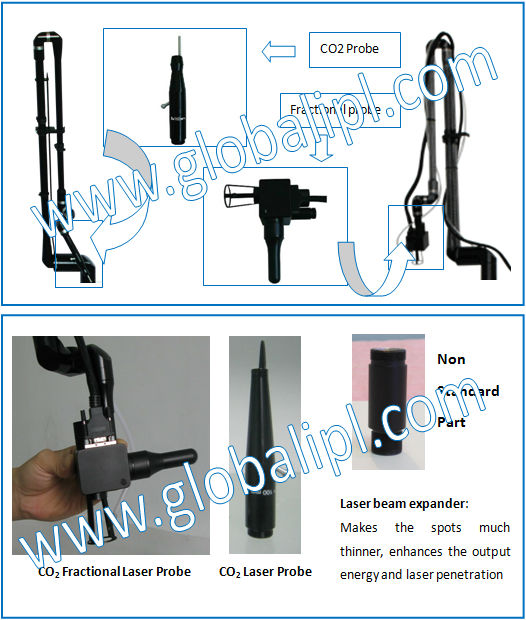 7 Scan Shapes CO2 Fractional laser Machine Remove Chloasmas And pigmentation